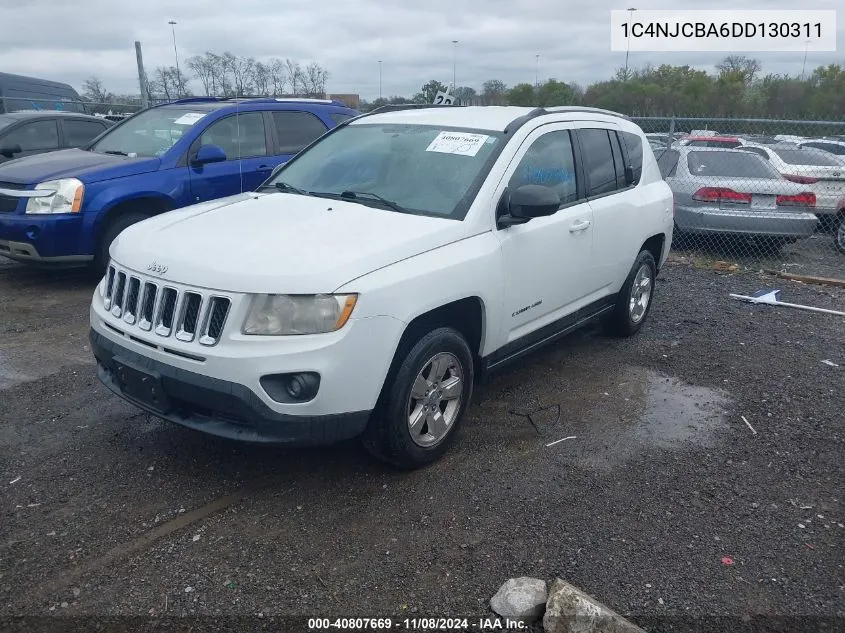 2013 Jeep Compass Sport VIN: 1C4NJCBA6DD130311 Lot: 40807669