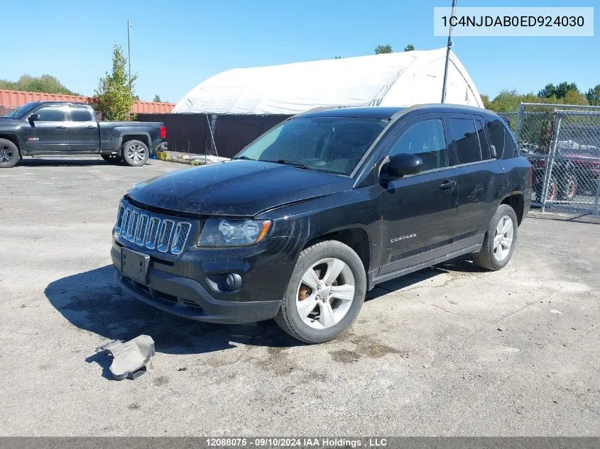 2014 Jeep Compass Sport/North VIN: 1C4NJDAB0ED924030 Lot: 12088075