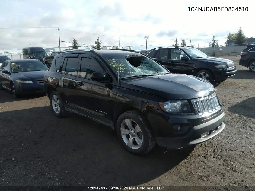 1C4NJDAB6ED804510 2014 Jeep Compass Sport