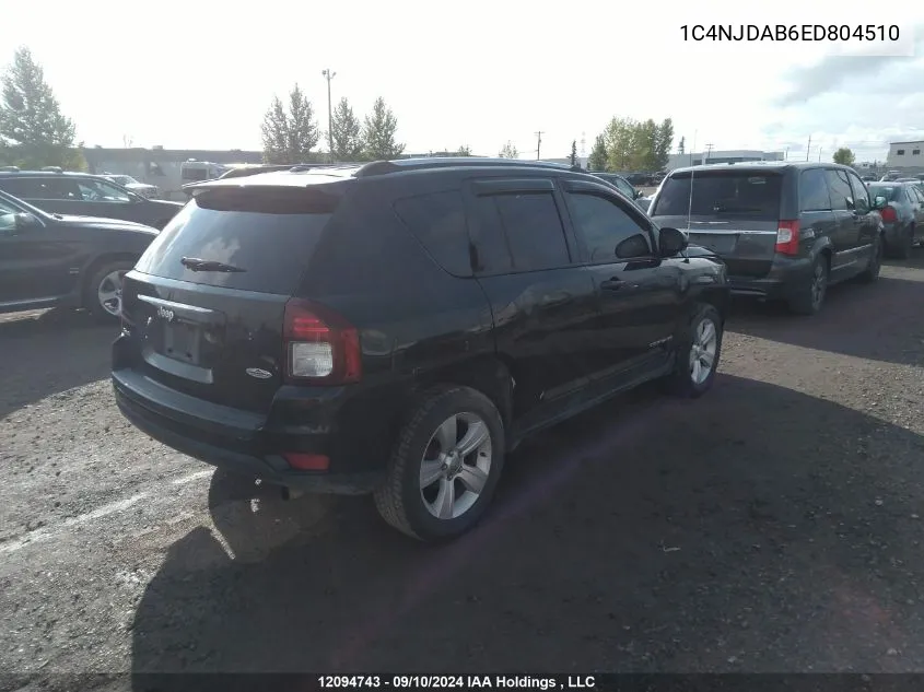 1C4NJDAB6ED804510 2014 Jeep Compass Sport