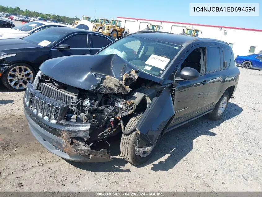 2014 Jeep Compass Sport VIN: 1C4NJCBA1ED694594 Lot: 39305425