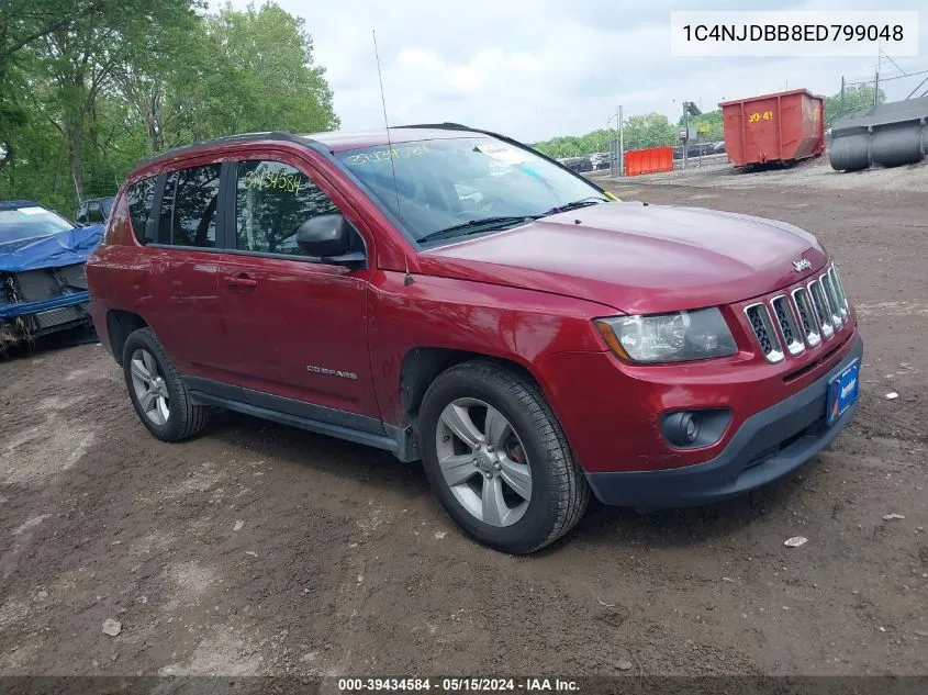 2014 Jeep Compass Sport VIN: 1C4NJDBB8ED799048 Lot: 39434584