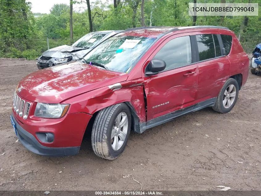 2014 Jeep Compass Sport VIN: 1C4NJDBB8ED799048 Lot: 39434584