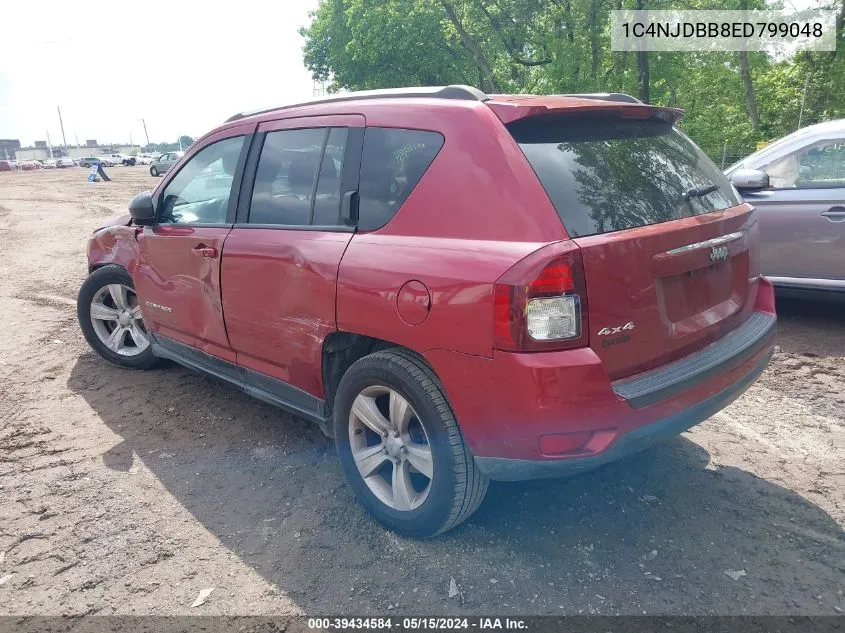 2014 Jeep Compass Sport VIN: 1C4NJDBB8ED799048 Lot: 39434584