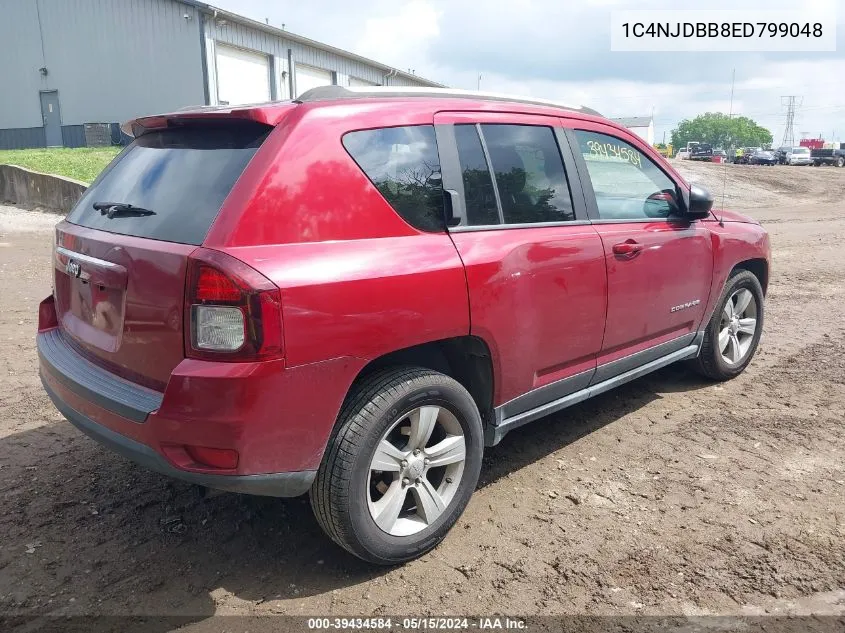 2014 Jeep Compass Sport VIN: 1C4NJDBB8ED799048 Lot: 39434584