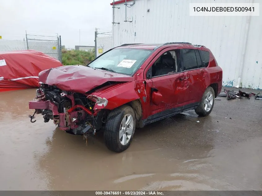 2014 Jeep Compass Latitude VIN: 1C4NJDEB0ED500941 Lot: 39476651