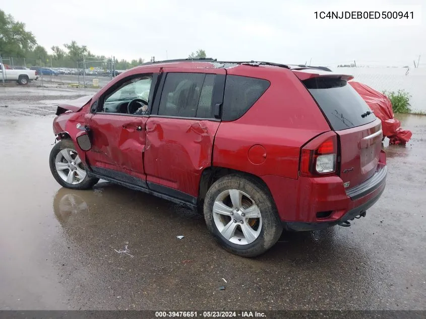 2014 Jeep Compass Latitude VIN: 1C4NJDEB0ED500941 Lot: 39476651