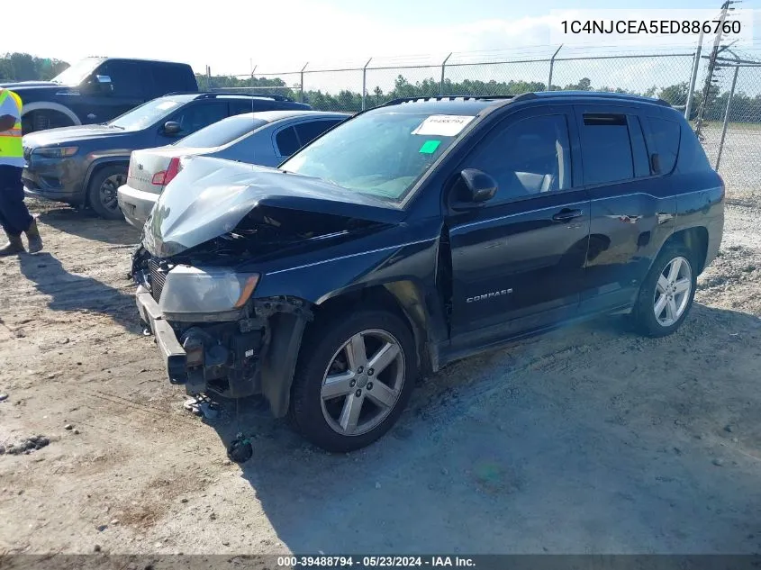 2014 Jeep Compass High Altitude VIN: 1C4NJCEA5ED886760 Lot: 39488794