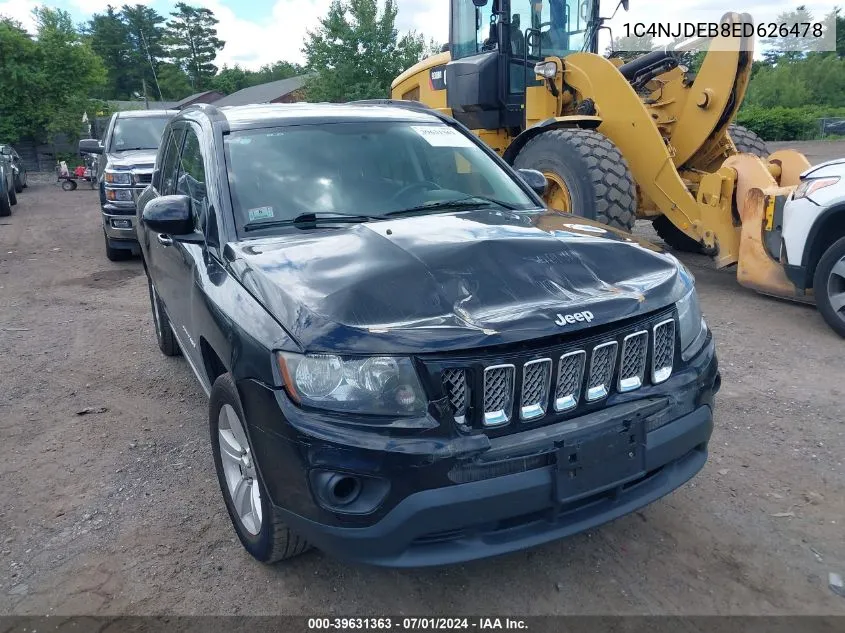 2014 Jeep Compass Latitude VIN: 1C4NJDEB8ED626478 Lot: 39631363