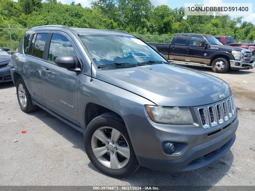 2014 Jeep Compass Sport VIN: 1C4NJDBB8ED591400 Lot: 39756673