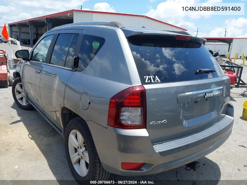 2014 Jeep Compass Sport VIN: 1C4NJDBB8ED591400 Lot: 39756673