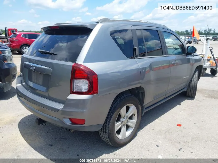 2014 Jeep Compass Sport VIN: 1C4NJDBB8ED591400 Lot: 39756673