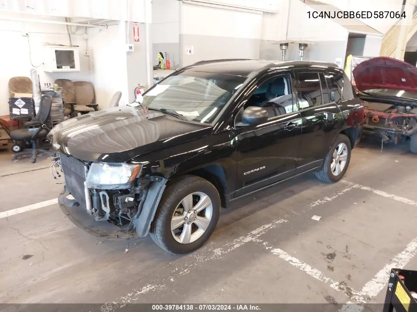 2014 Jeep Compass Sport VIN: 1C4NJCBB6ED587064 Lot: 39784138