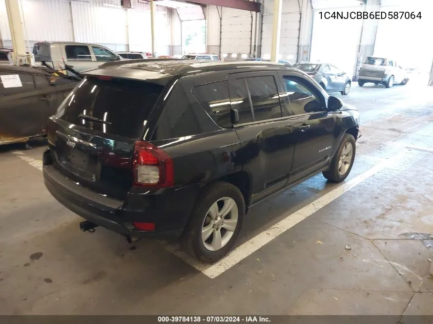 2014 Jeep Compass Sport VIN: 1C4NJCBB6ED587064 Lot: 39784138