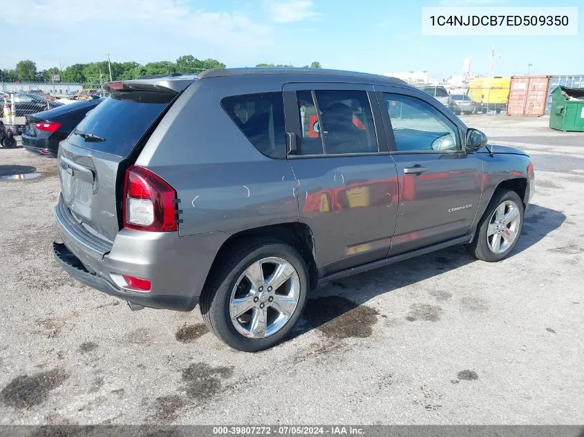 2014 Jeep Compass Limited VIN: 1C4NJDCB7ED509350 Lot: 39807272