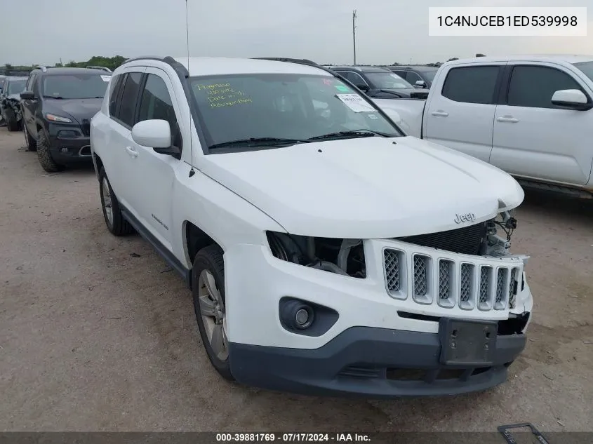 2014 Jeep Compass Latitude VIN: 1C4NJCEB1ED539998 Lot: 39881769