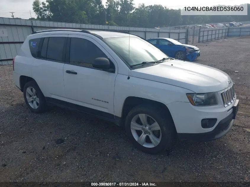 2014 Jeep Compass Sport VIN: 1C4NJCBA8ED536060 Lot: 39890817