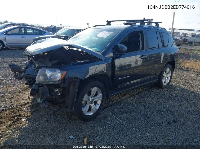 2014 Jeep Compass Sport VIN: 1C4NJDBB2ED774016 Lot: 39901949