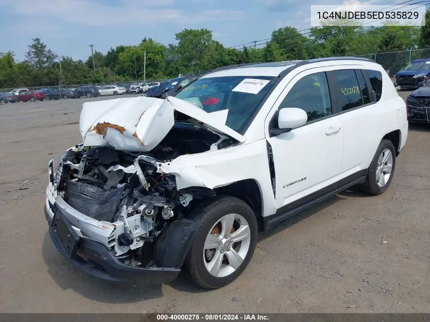 2014 Jeep Compass Latitude VIN: 1C4NJDEB5ED535829 Lot: 40000278