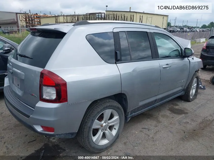 2014 Jeep Compass Sport/North VIN: 1C4NJDAB6ED869275 Lot: 40014567