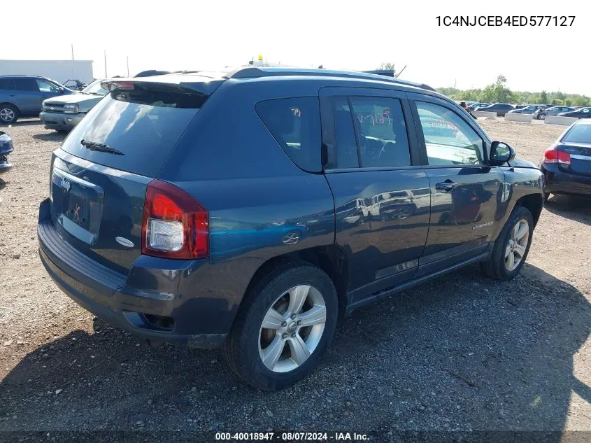 2014 Jeep Compass Latitude VIN: 1C4NJCEB4ED577127 Lot: 40018947