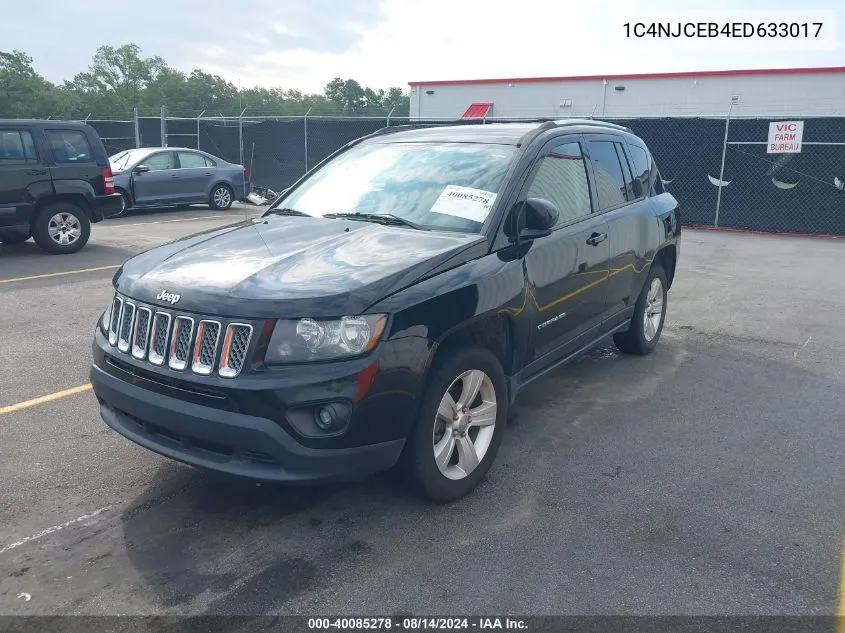 2014 Jeep Compass Latitude VIN: 1C4NJCEB4ED633017 Lot: 40085278