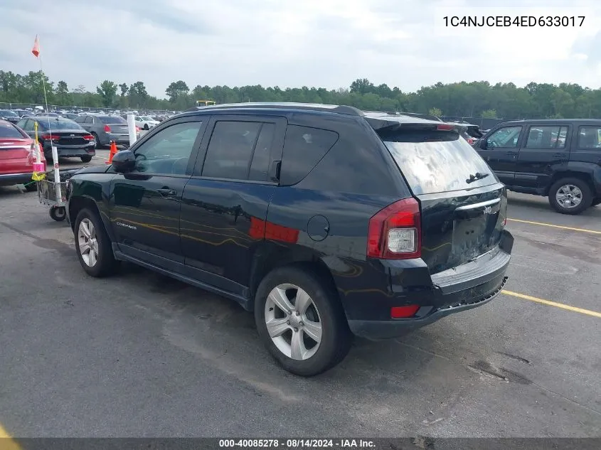 2014 Jeep Compass Latitude VIN: 1C4NJCEB4ED633017 Lot: 40085278