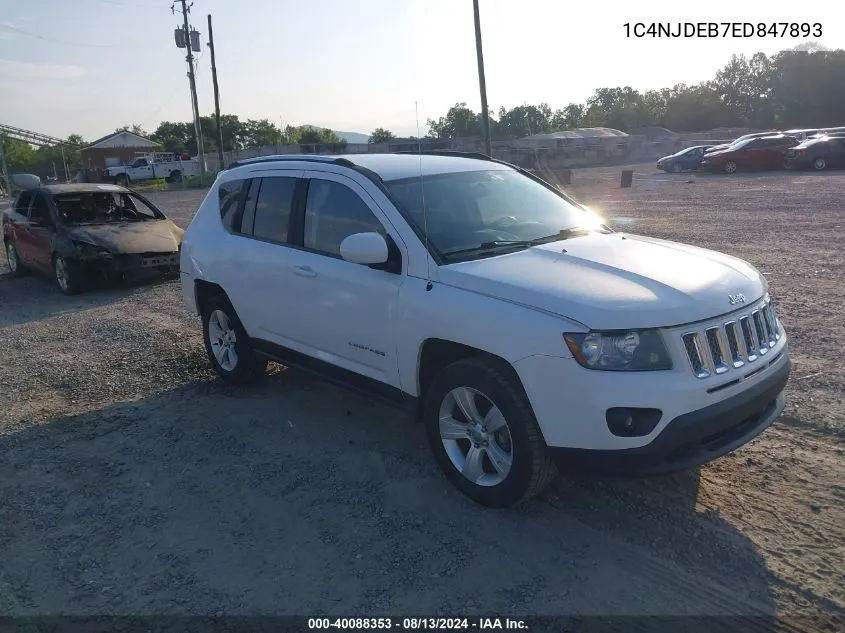 2014 Jeep Compass Latitude VIN: 1C4NJDEB7ED847893 Lot: 40088353