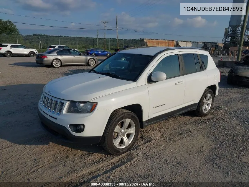 2014 Jeep Compass Latitude VIN: 1C4NJDEB7ED847893 Lot: 40088353