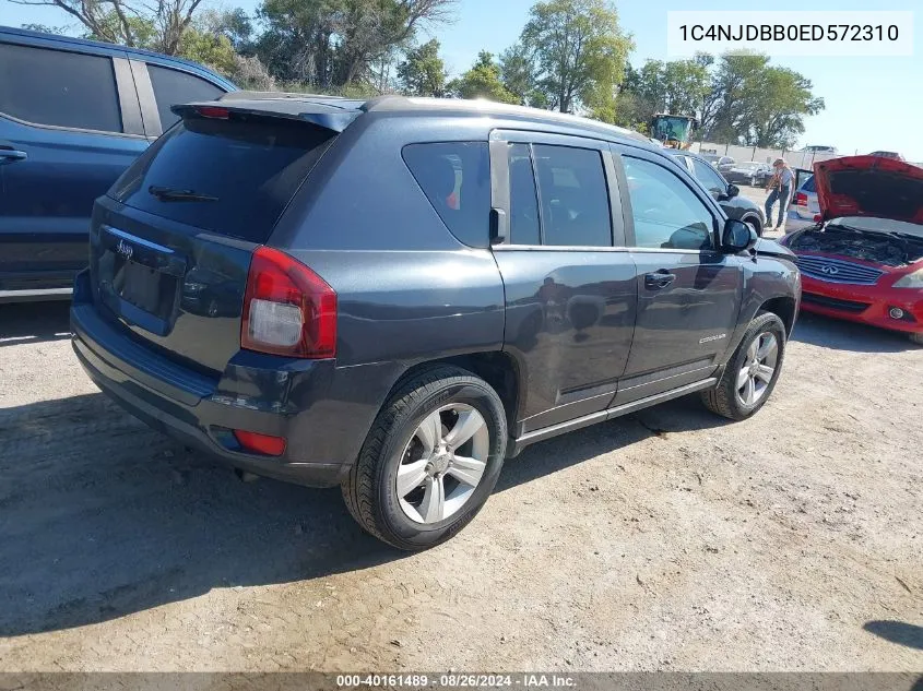 2014 Jeep Compass Sport VIN: 1C4NJDBB0ED572310 Lot: 40161489