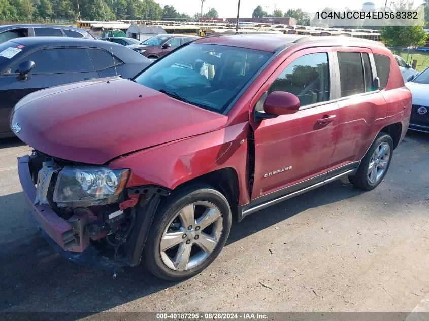 2014 Jeep Compass Limited VIN: 1C4NJCCB4ED568382 Lot: 40187295