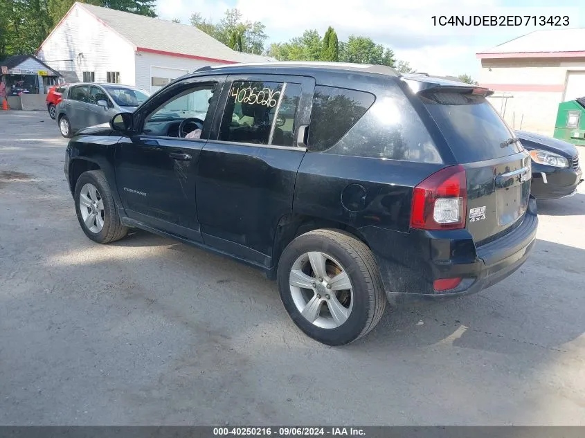 2014 Jeep Compass Latitude VIN: 1C4NJDEB2ED713423 Lot: 40250216