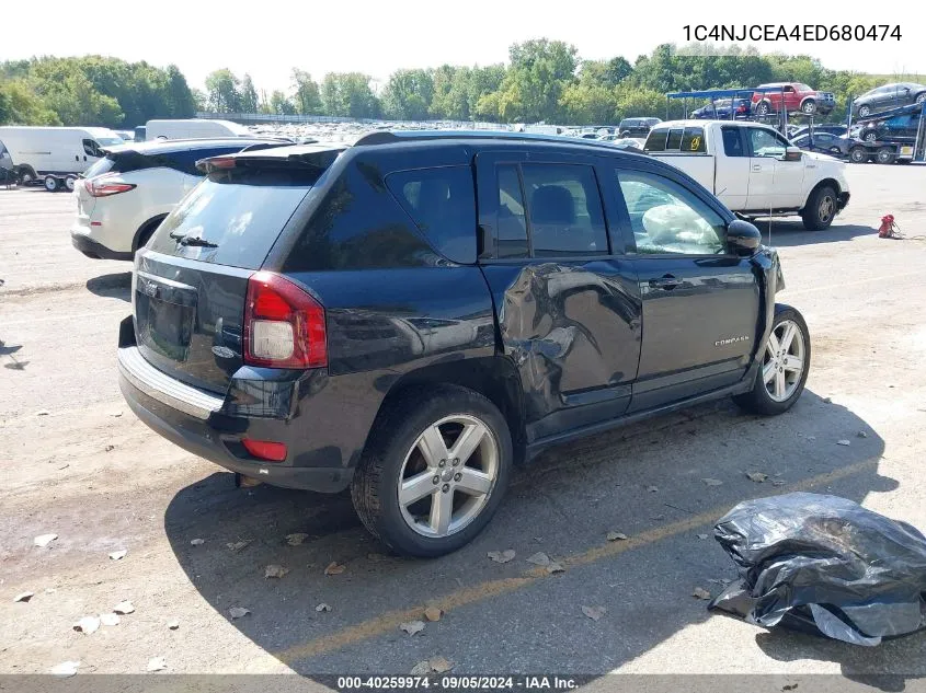 2014 Jeep Compass High Altitude VIN: 1C4NJCEA4ED680474 Lot: 40259974