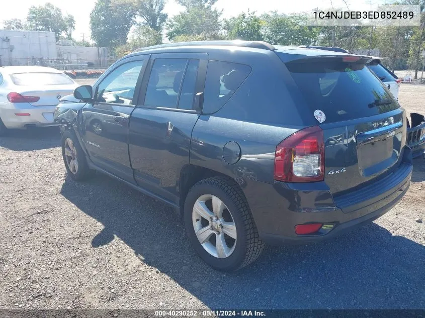 2014 Jeep Compass Latitude VIN: 1C4NJDEB3ED852489 Lot: 40290252