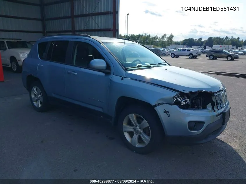 2014 Jeep Compass Latitude VIN: 1C4NJDEB1ED551431 Lot: 40299877