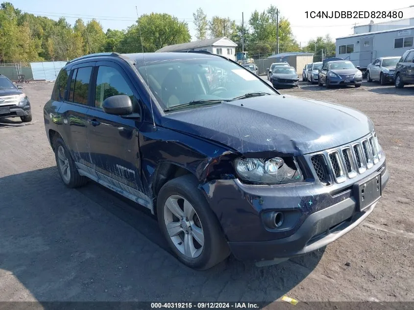 2014 Jeep Compass Sport VIN: 1C4NJDBB2ED828480 Lot: 40319215