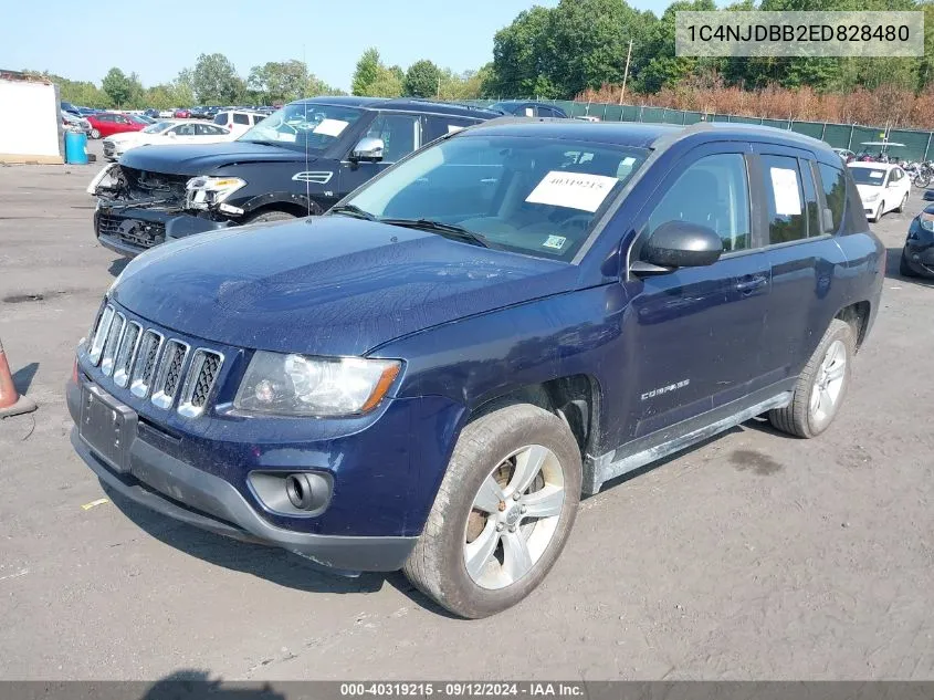 2014 Jeep Compass Sport VIN: 1C4NJDBB2ED828480 Lot: 40319215