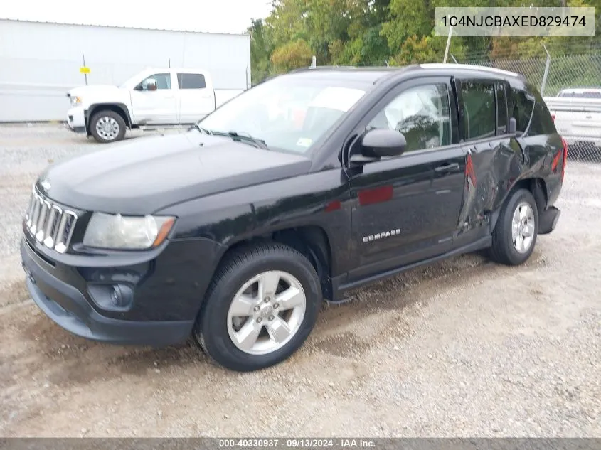 2014 Jeep Compass Sport VIN: 1C4NJCBAXED829474 Lot: 40330937