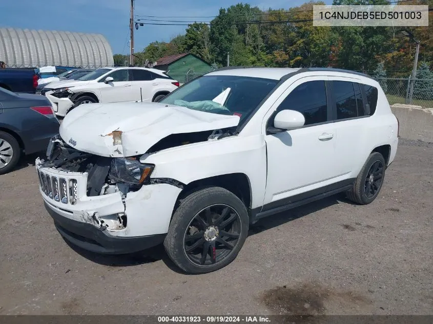 2014 Jeep Compass Latitude VIN: 1C4NJDEB5ED501003 Lot: 40331923