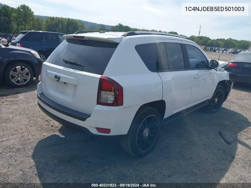 2014 Jeep Compass Latitude VIN: 1C4NJDEB5ED501003 Lot: 40331923