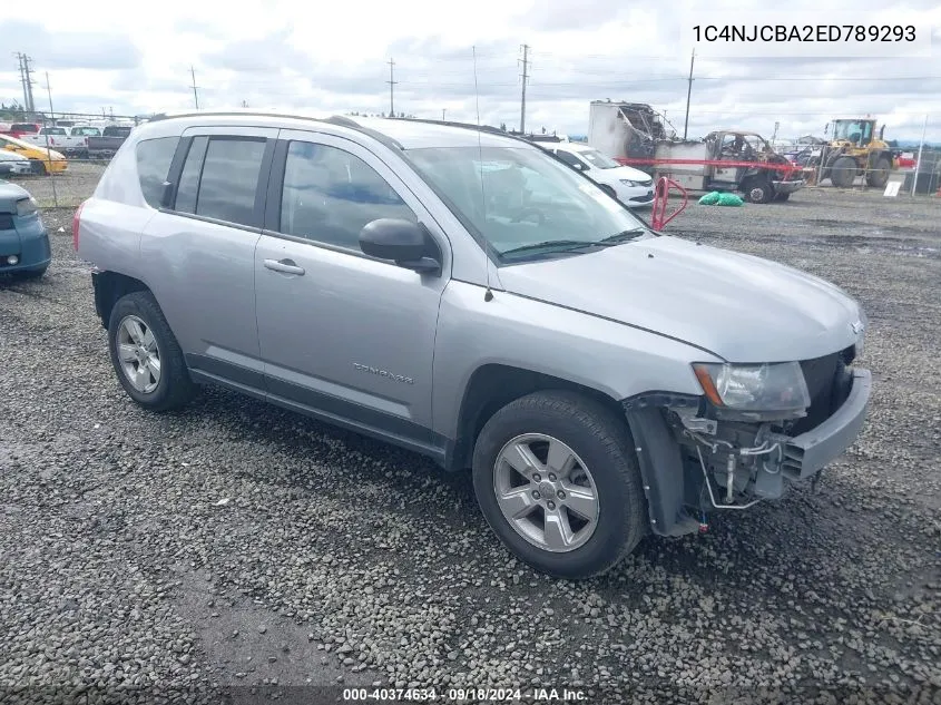 2014 Jeep Compass Sport VIN: 1C4NJCBA2ED789293 Lot: 40374634