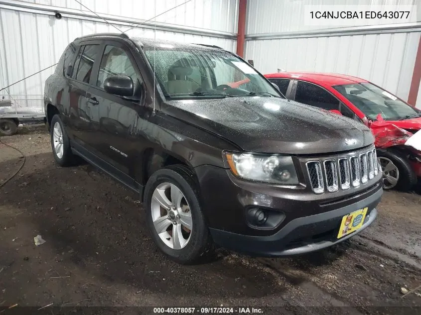 1C4NJCBA1ED643077 2014 Jeep Compass Sport