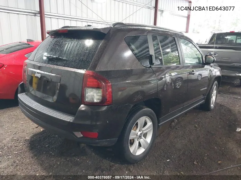 1C4NJCBA1ED643077 2014 Jeep Compass Sport