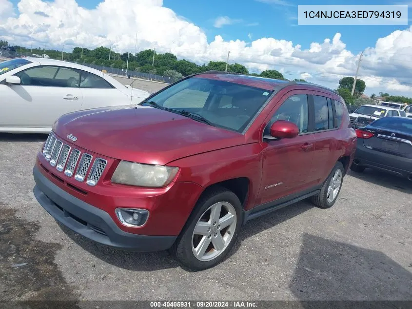 2014 Jeep Compass High Altitude VIN: 1C4NJCEA3ED794319 Lot: 40405931