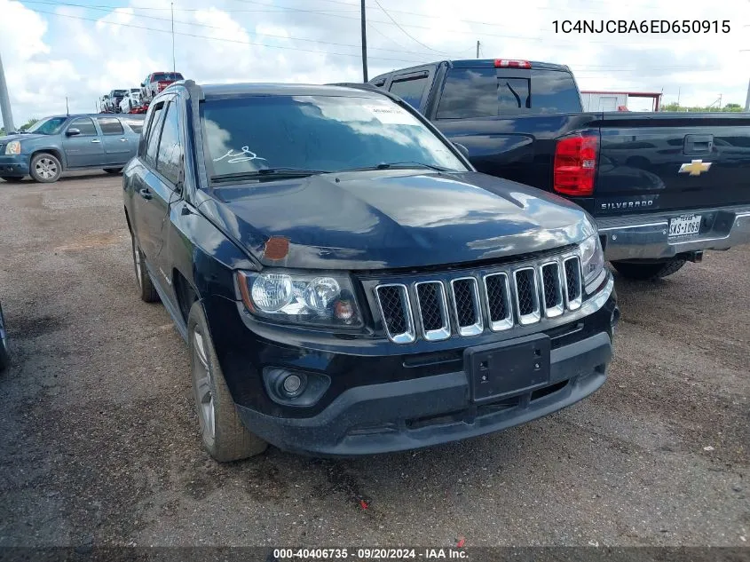 2014 Jeep Compass Sport VIN: 1C4NJCBA6ED650915 Lot: 40406735