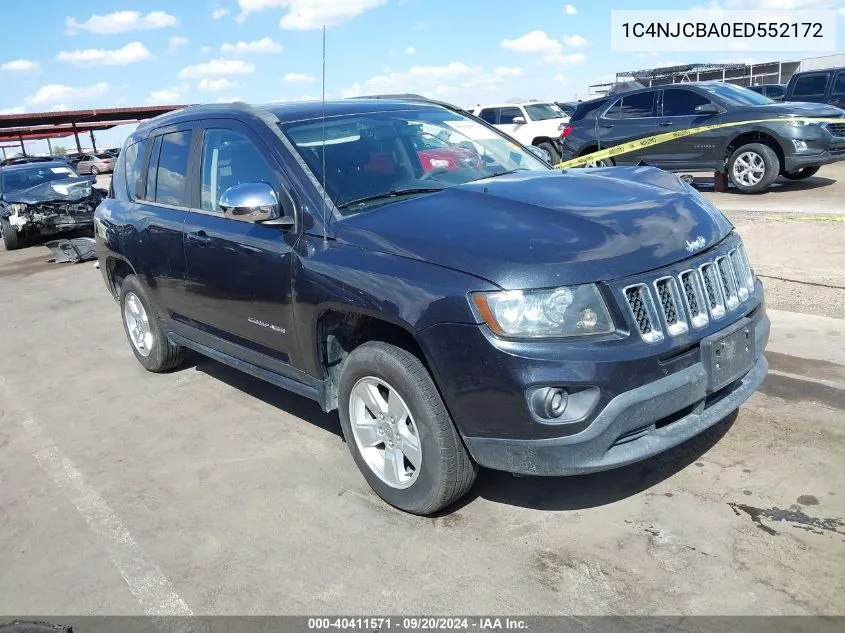 2014 Jeep Compass Sport VIN: 1C4NJCBA0ED552172 Lot: 40411571