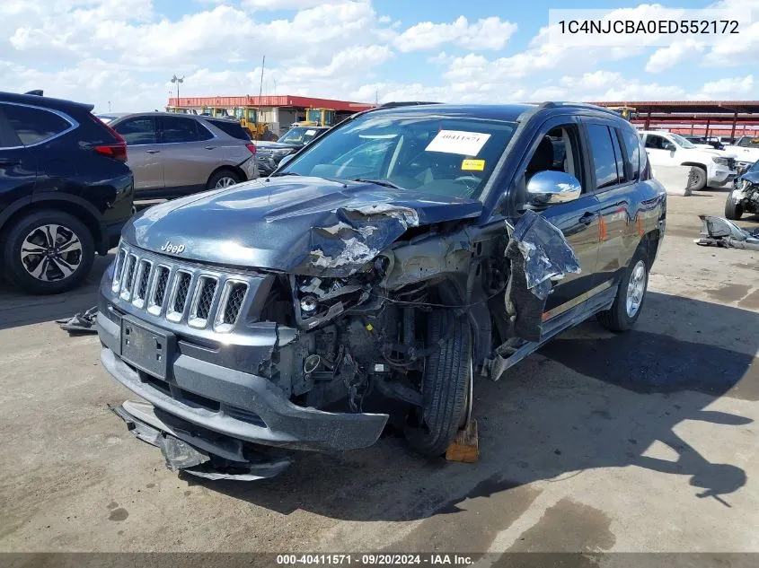 2014 Jeep Compass Sport VIN: 1C4NJCBA0ED552172 Lot: 40411571