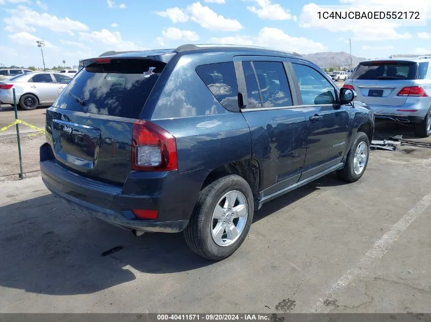 2014 Jeep Compass Sport VIN: 1C4NJCBA0ED552172 Lot: 40411571