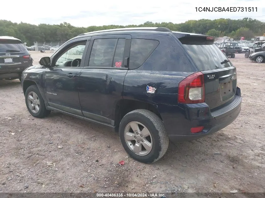 1C4NJCBA4ED731511 2014 Jeep Compass Sport