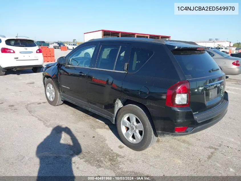 2014 Jeep Compass Sport VIN: 1C4NJCBA2ED549970 Lot: 40491968